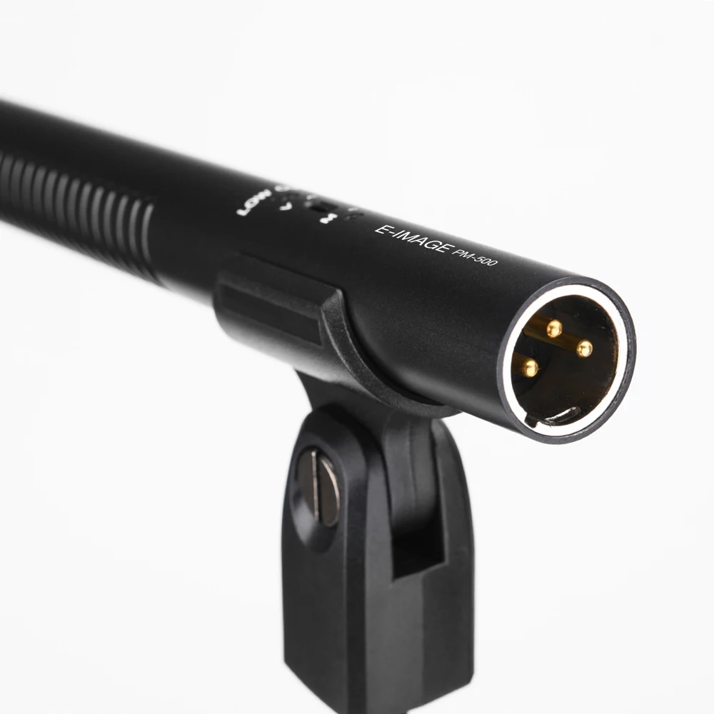 E-VAIZDO PM-500 Profesionalus Kondensatoriaus Shotgun Microphone Hyper-Cardioid Krypties visus metalo Vaizdo Kamera