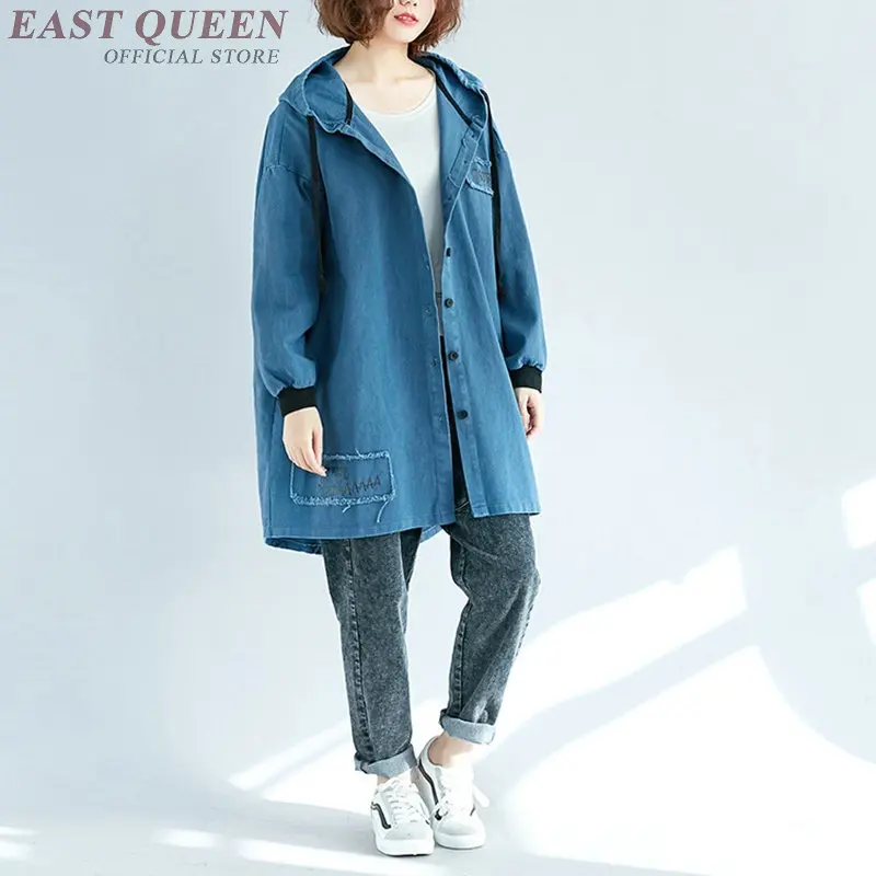 Jean striukė 2018 moterų moterų harajuku drabužių Japonų stiliaus punk žiemą, rudenį striukė moteris, ponios džinsai švarkai AA4137