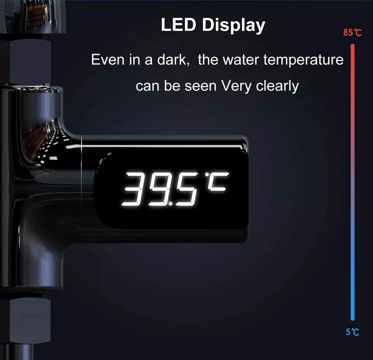 LED Ekranas, Namų Vandens Dušo Termometras Temperture Metrų Stebėti, Virtuvė, Vonios kambarys Protingo Namo Kūdikių Priežiūros Sandėlyje
