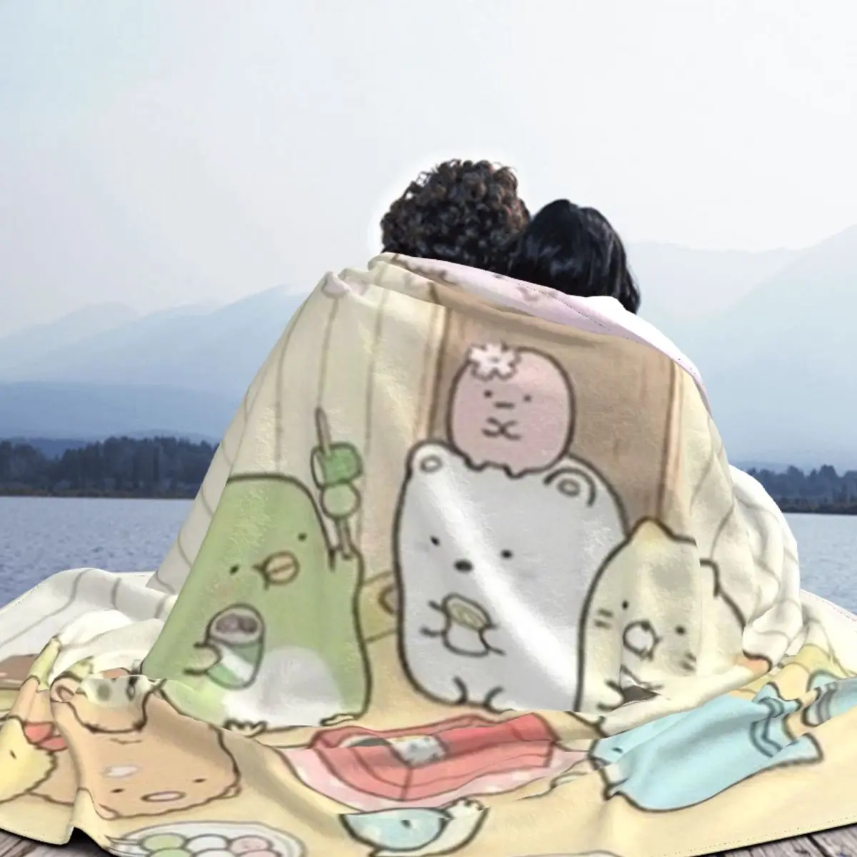 Mielas Sumikko Gurash Animacinių filmų Antklodės Anime vaikams Vilnos Naujovė Šiltas Mesti Antklodę už Lovatiesė Pavasario/Rudens
