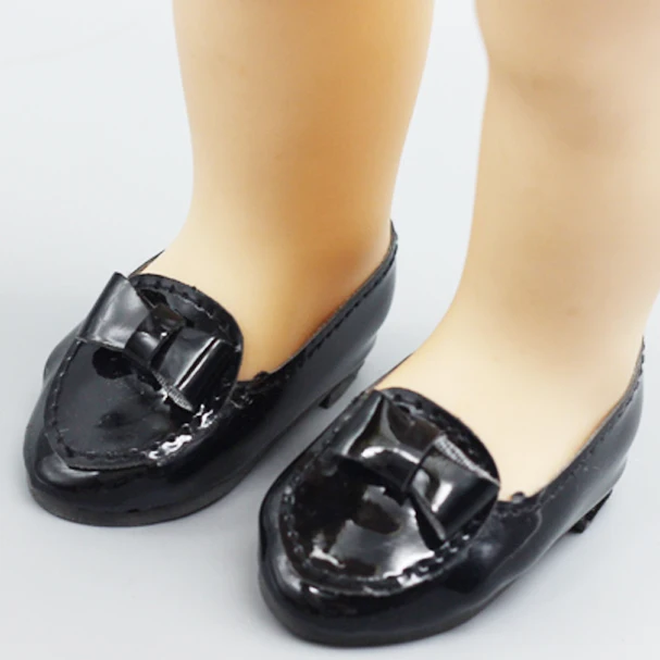 Mini Nėrinių odiniai batai Lėlės telpa 1/4 BJD Doll ir 16 Colių Sharon lėlės Priedai