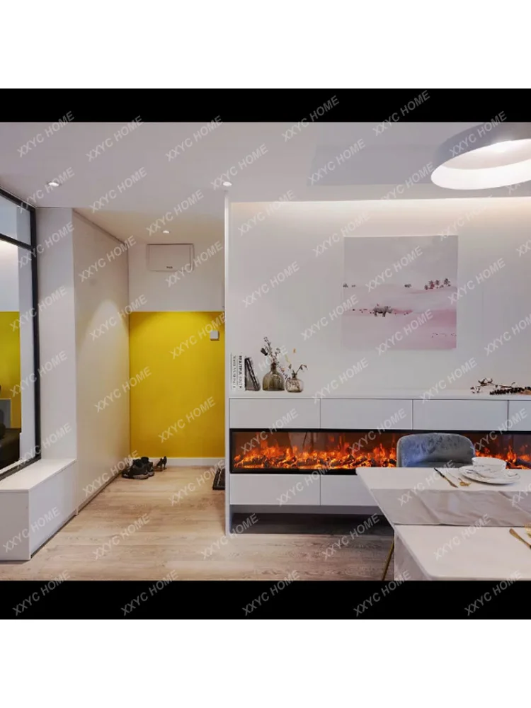 Elektroninių Židinys Core Fono Sienos Įtaisytą Modeliavimas Gaisro Europos Stiliaus Židinys, Dekoratyvinis Kabineto Šildytuvas Namai