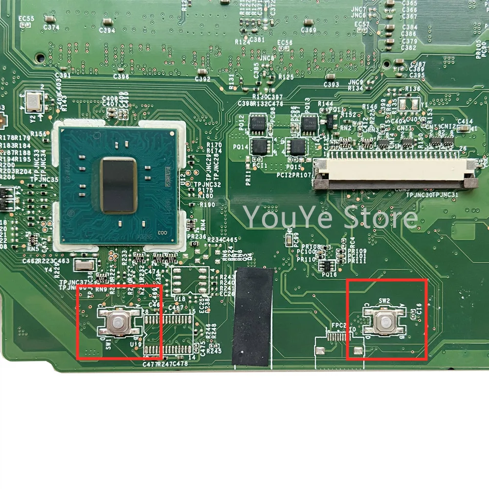 Naudotas MSI GE62 MS-16J51 VER: 1.0 Nešiojamas Plokštė DDR4 i5-6300 CPU N16P-GX-A2 GPU MB 100% Patikrintas Greitas Laivas
