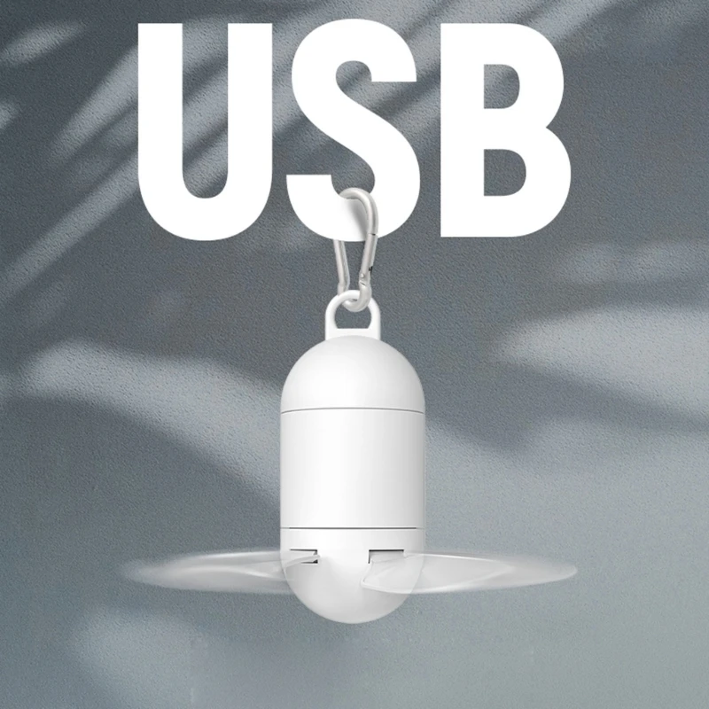 USB Ventiliatorius Oro Aušintuvo Ventiliatorius su pakabinimo Kablys Lauko Bendrabučio 5 Peilis