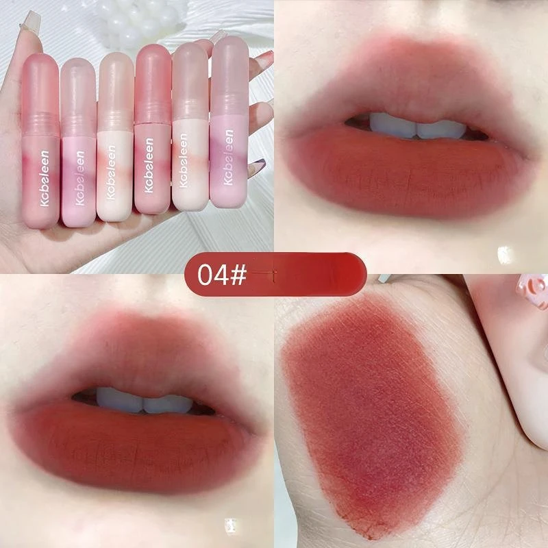 Velykų Kiaušinių Lūpų Aksomo, Lūpų Blizgesys Matinis Dusty Pink Pobūdžio Nude Makiažas Moterų Lūpų Kosmetikos