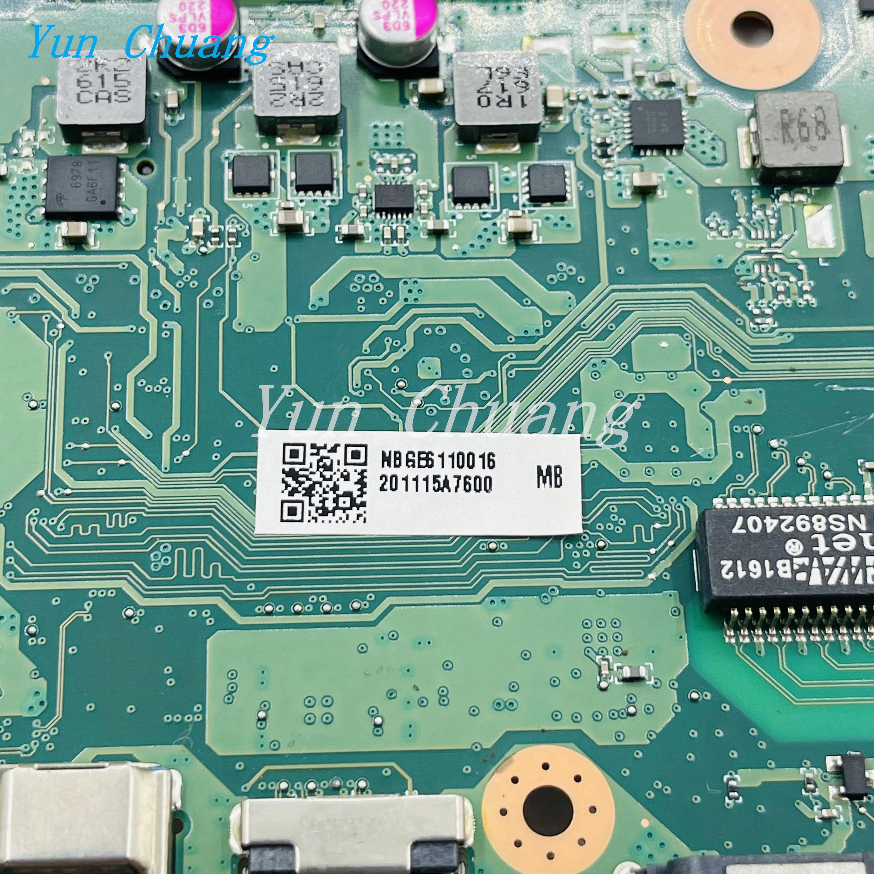 DAZAAMB16E0 NBGE611001 ACER Aspire E5-575 E5-575G F5-573G Nešiojamojo kompiuterio pagrindinę plokštę Su I3-6100 CPU DDR4 100% visiškai išbandyta
