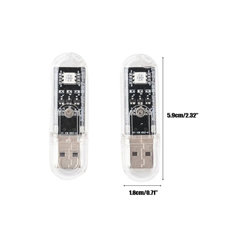 Mini Balso Kontrolės Naktį Šviesos Spalvinga USB Naktį Šviesos Nėra Interneto Ryšio Reikia Kalbėti Kontrolės Apšvietimo Universalus T3EB