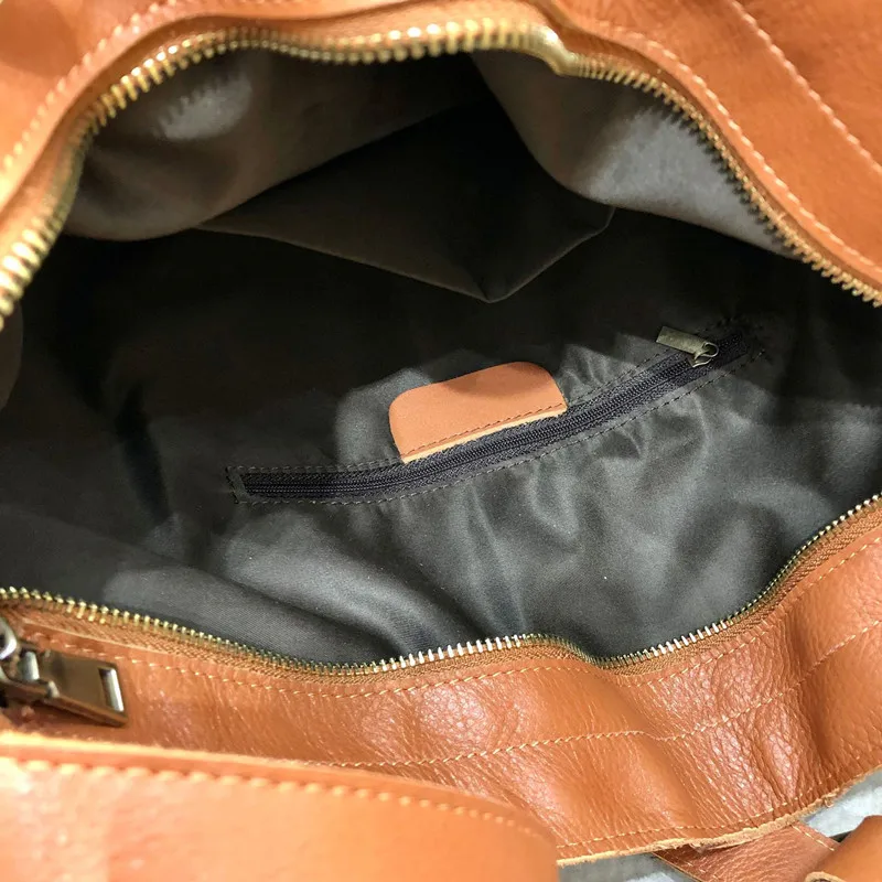 Negabaritinių maišelį Derliaus odos Totalizator Baotou sluoksnis karvės odos pečių maišą Mados, prabangos pirkinių krepšys moterims'sWeekend kelionės krepšys